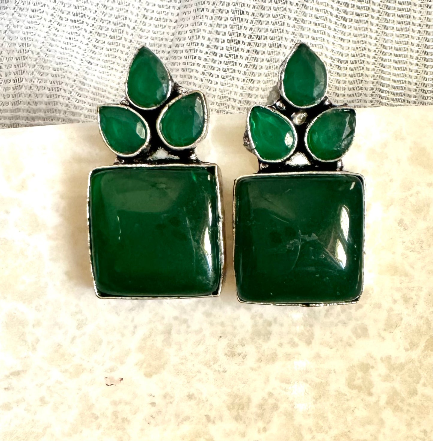 Emerald Sanjh Earrings