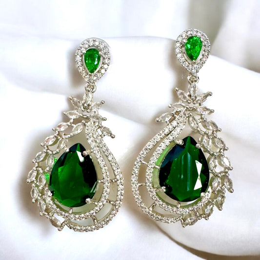 Emerald Shine Earrings