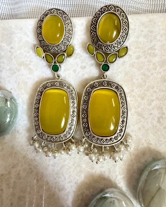 Yellow Ruhi Danglers