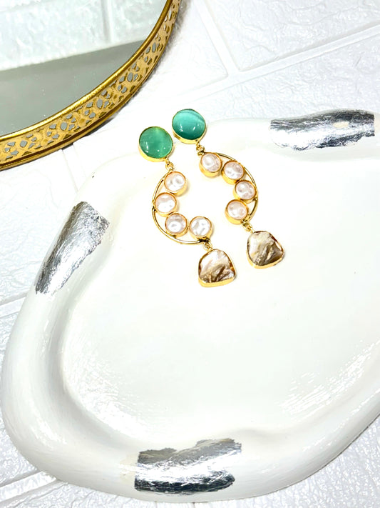Turquoise Ornate Earrings