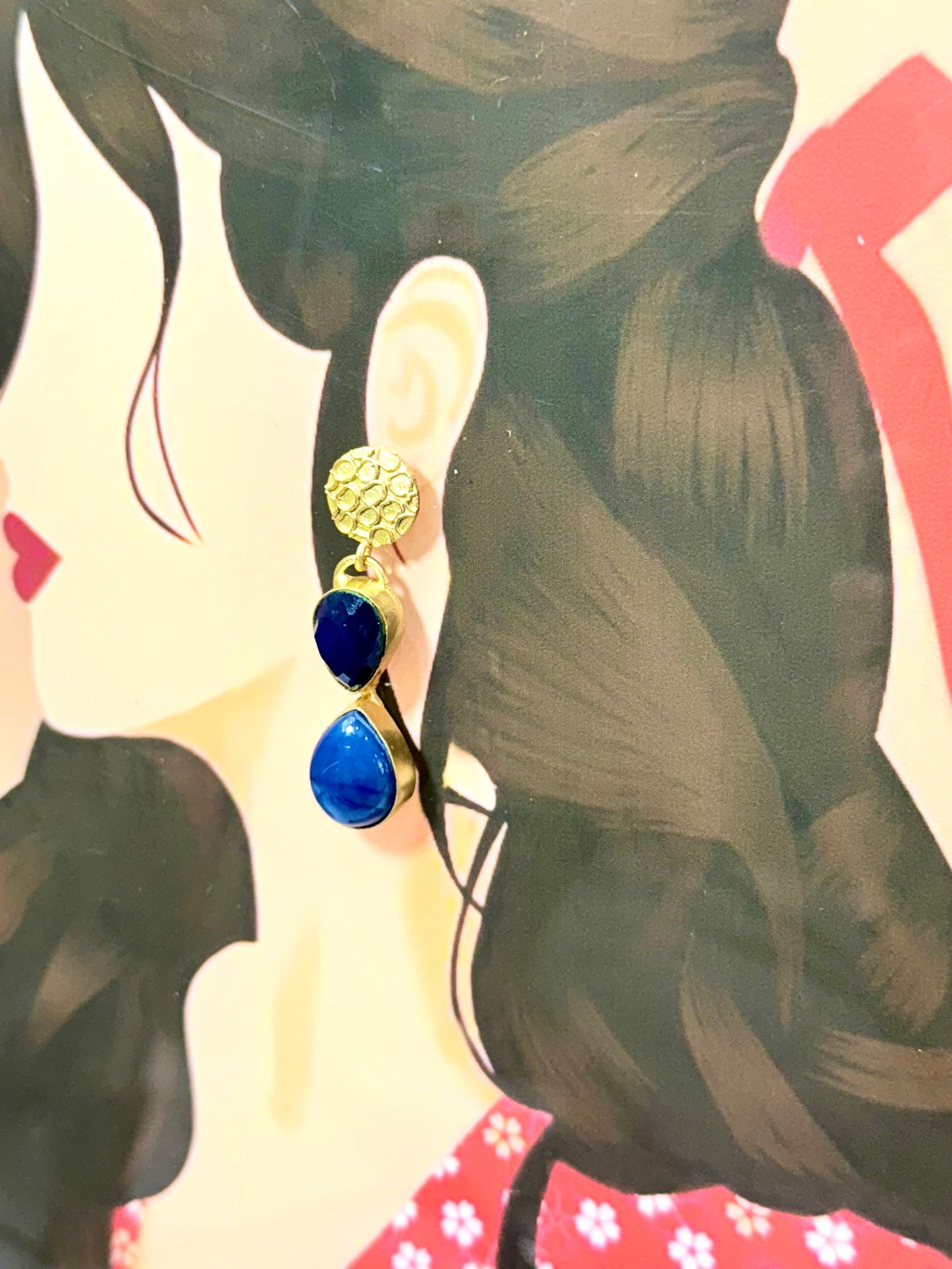 Royal Natural Stone Earrings