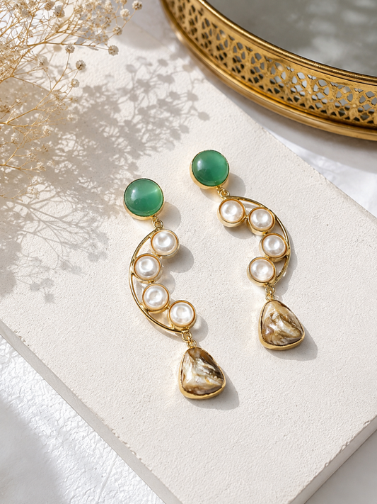 Turquoise Ornate Earrings