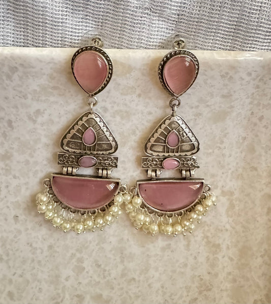 Pink Tanvi Earrings