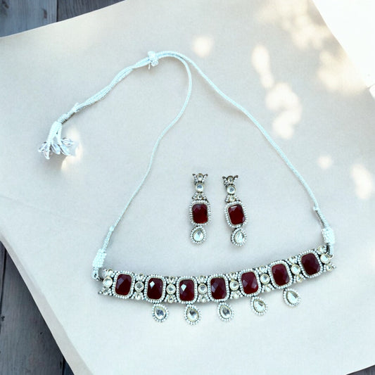 Dual Tone Ruby Ragini Choker