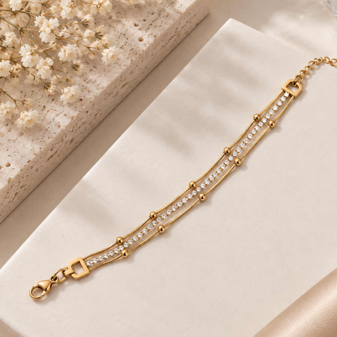 Anti Tarnish Aira Loose Bracelet