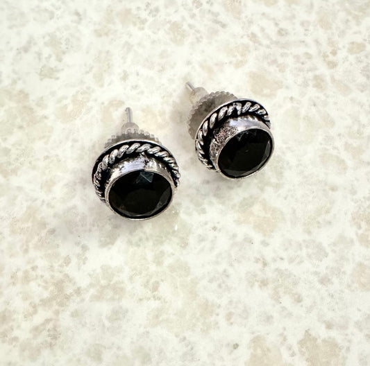 Black Ratna Studs