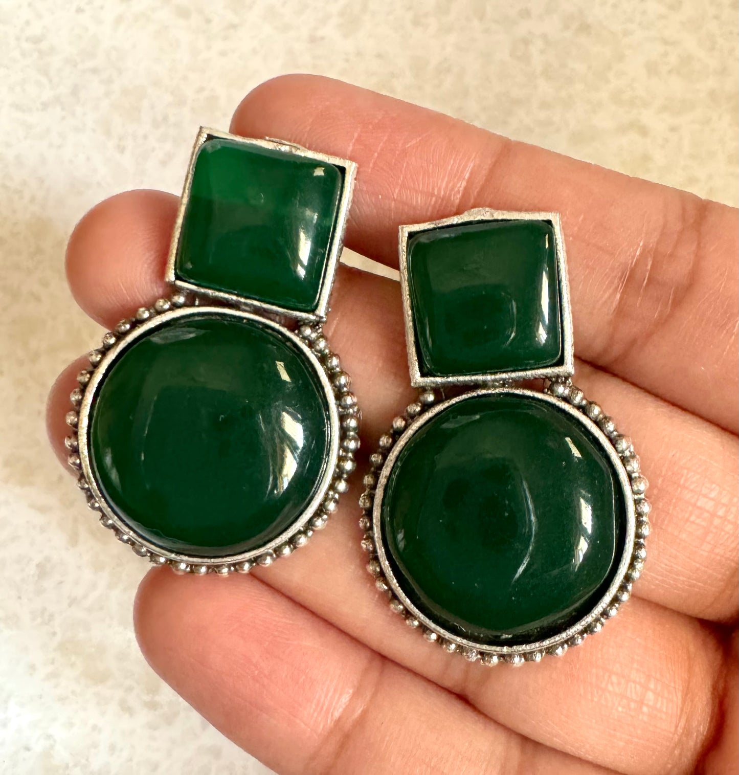 Emerald Reva Studs