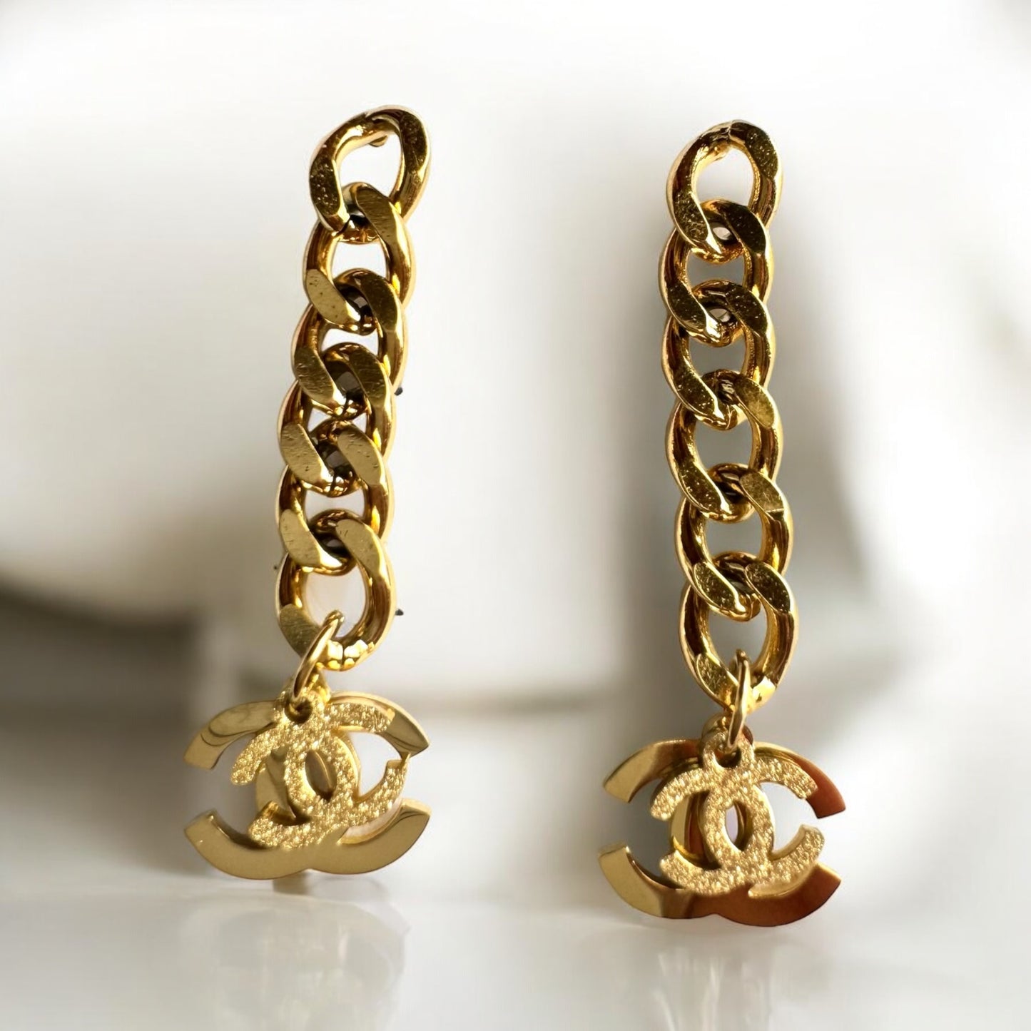 Anti Tarnish  Chain Drop Earrings