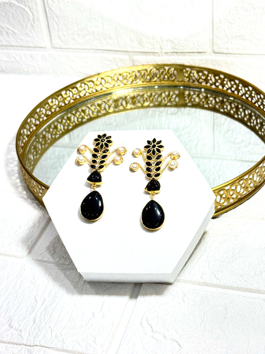 Black Nargis Earrings