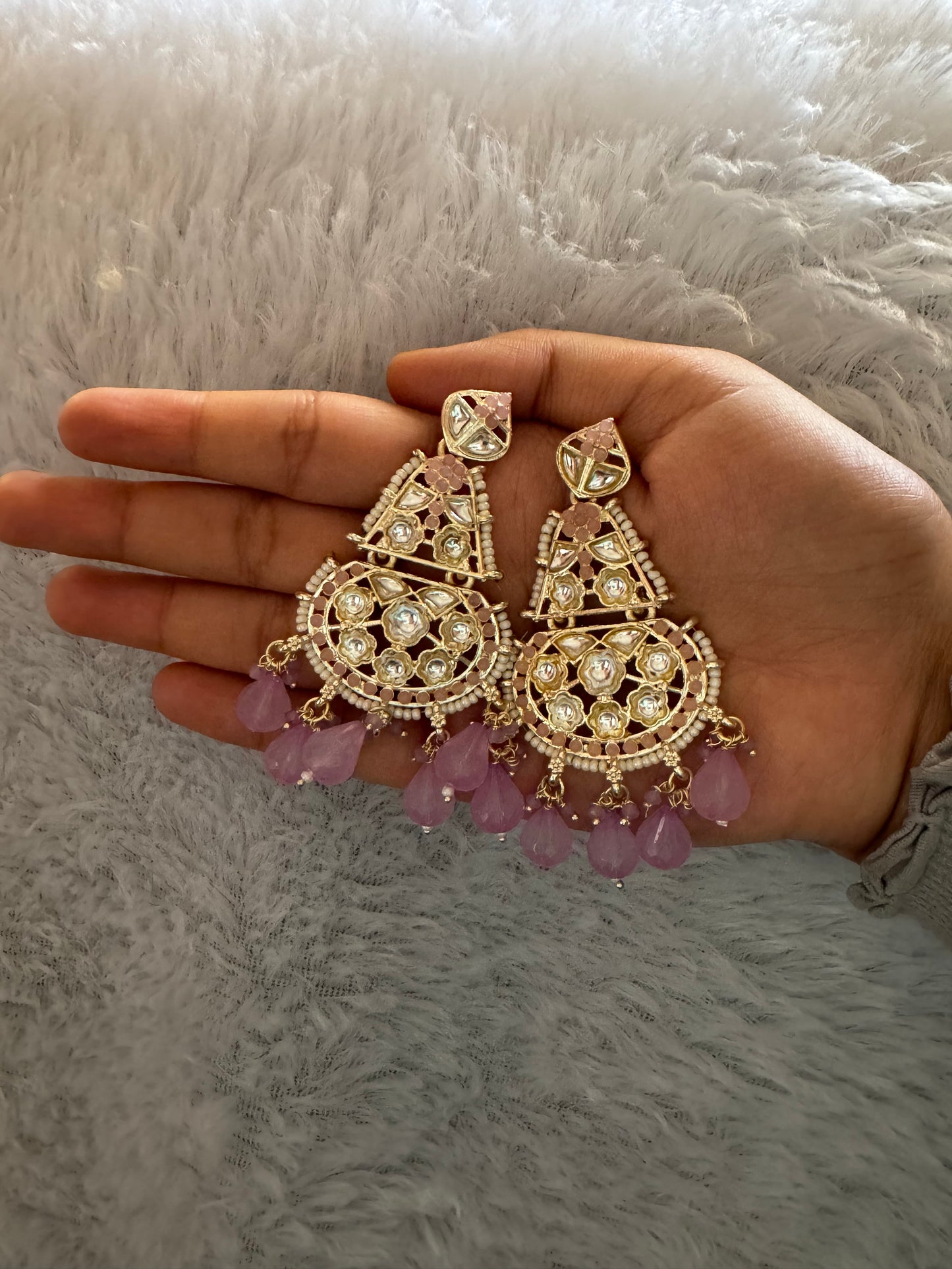 Purple Shabnam Earrings