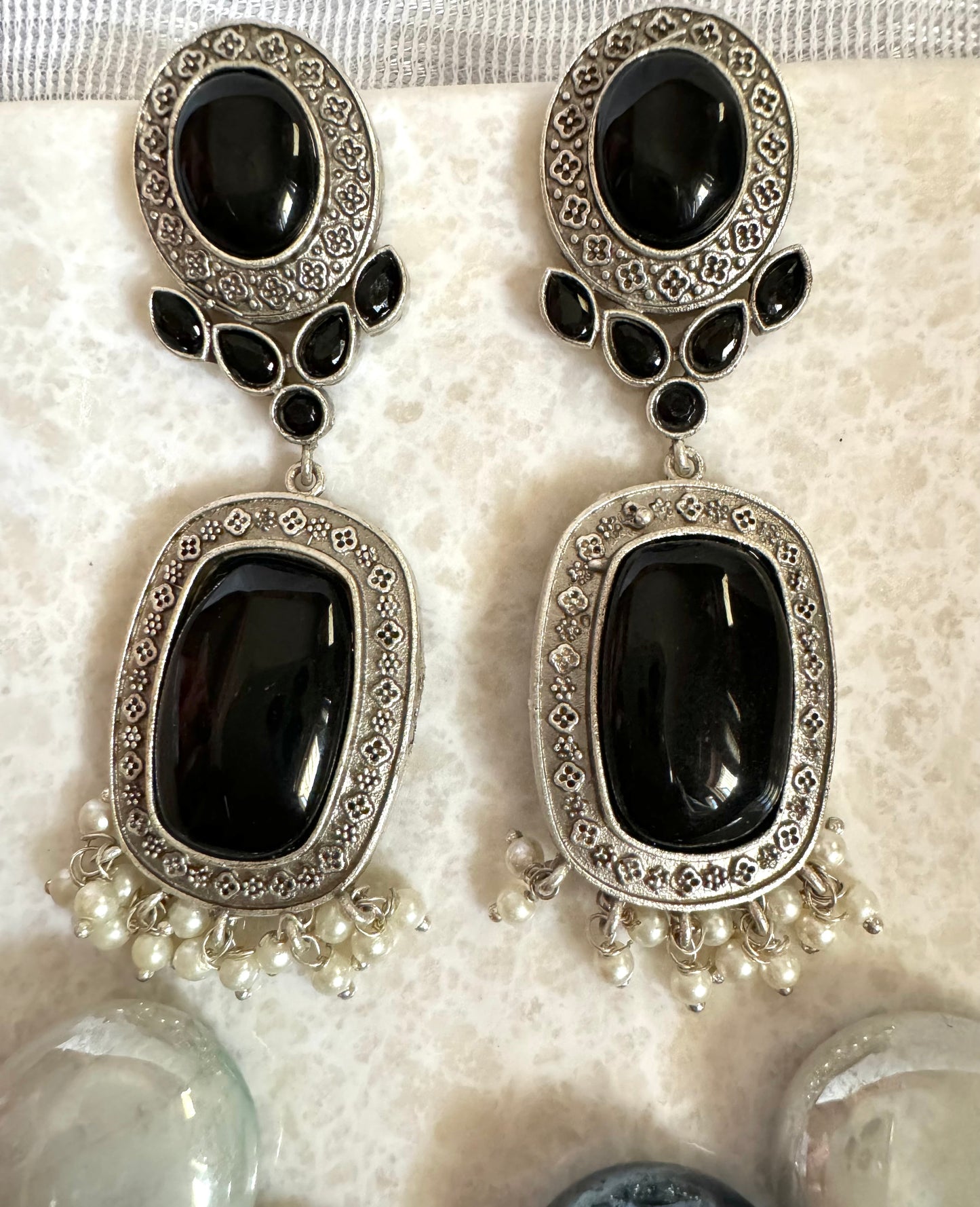 Black Ruhi Danglers