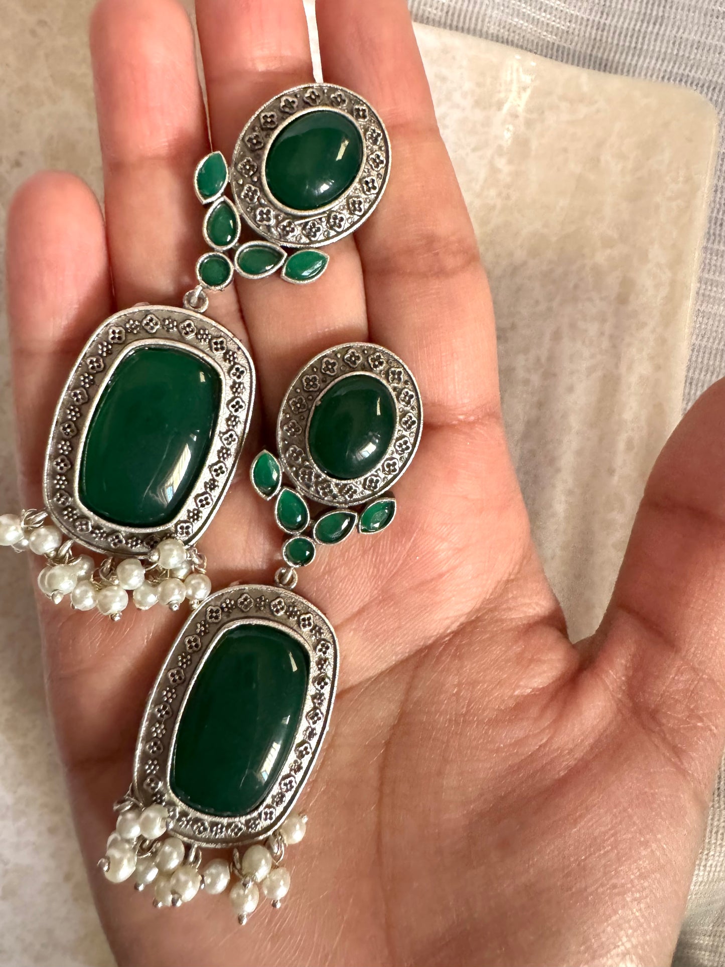 Emerald Ruhi Danglers