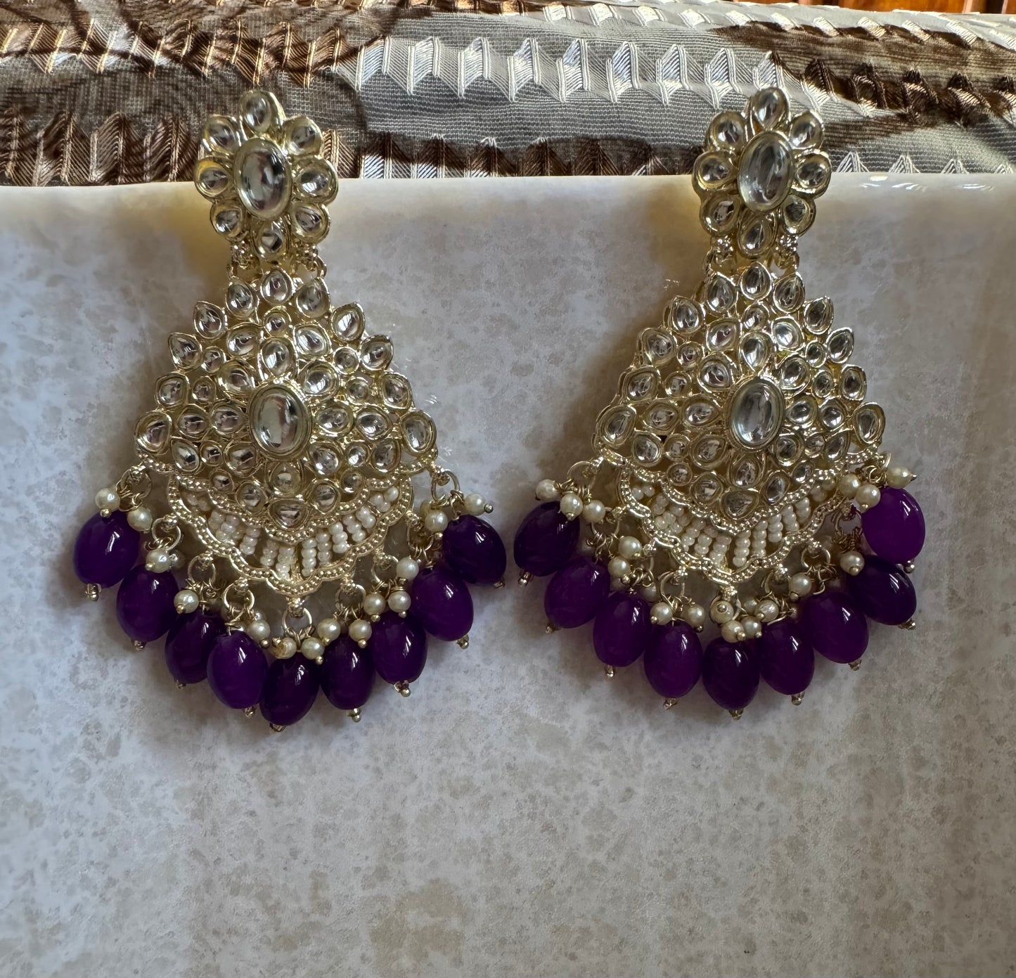 Purple Ruhi Earrings