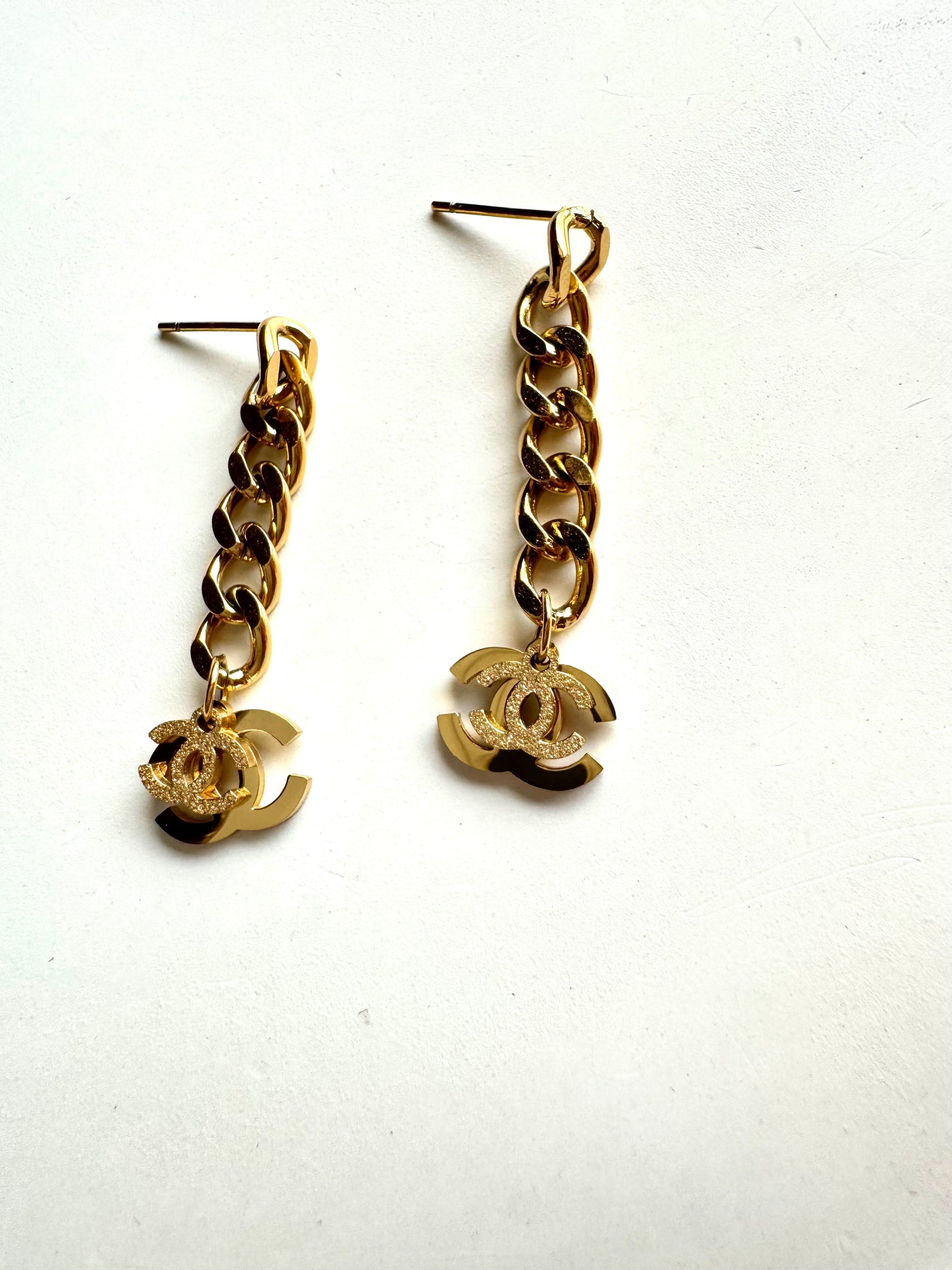 Anti Tarnish  Chain Drop Earrings