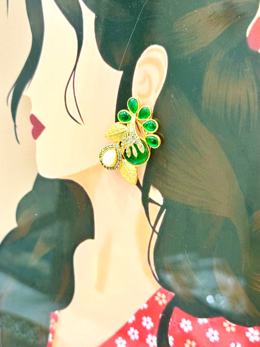 Emerald Bella Earrings