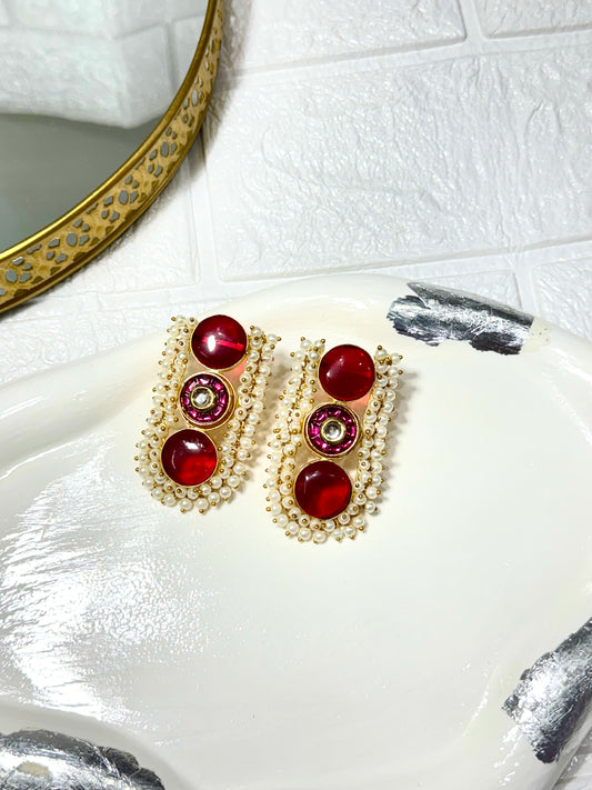 Ruby Rosy Earrings
