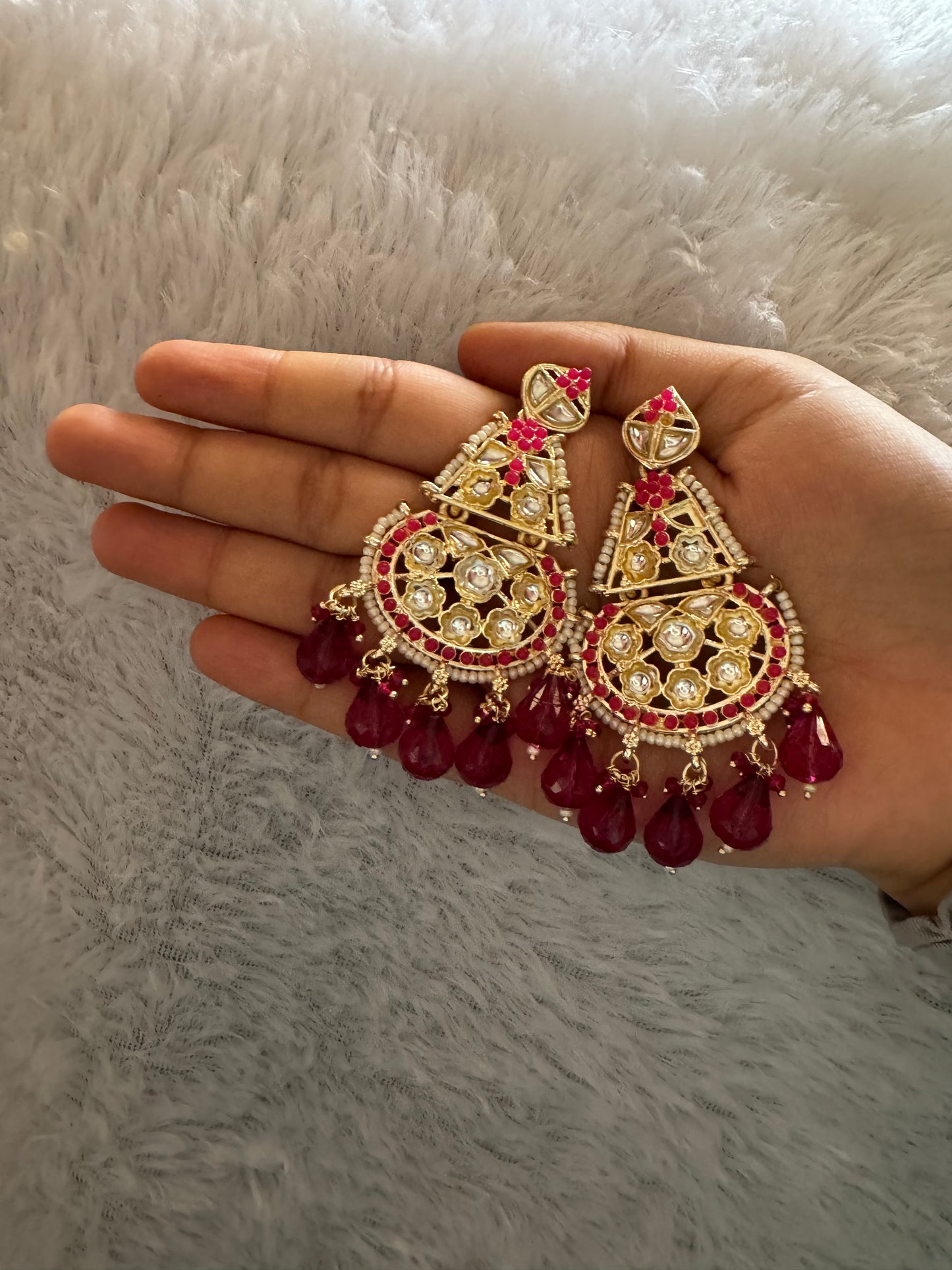 Wine Shabnam Earrings