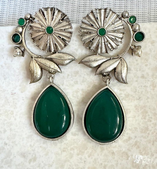 Green Mehek Earrings