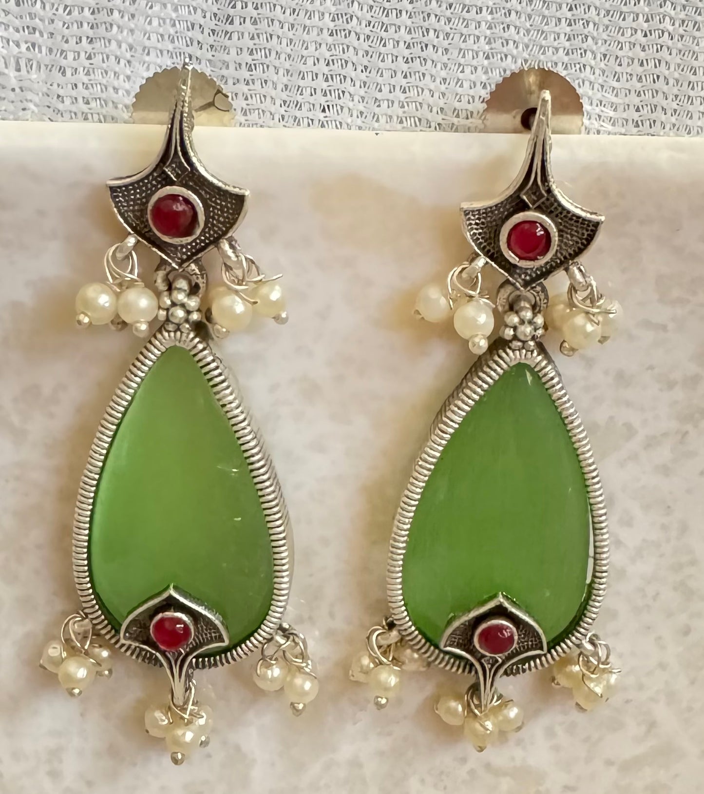 Green Noor Earrings