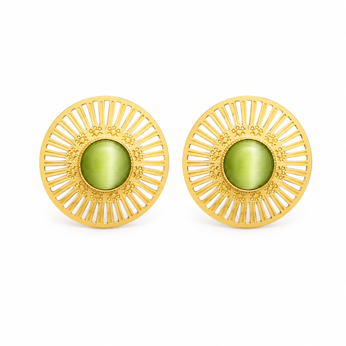 Apple Mandala Statement Studs