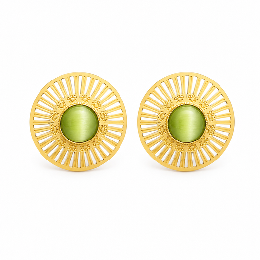 Apple Mandala Statement Studs