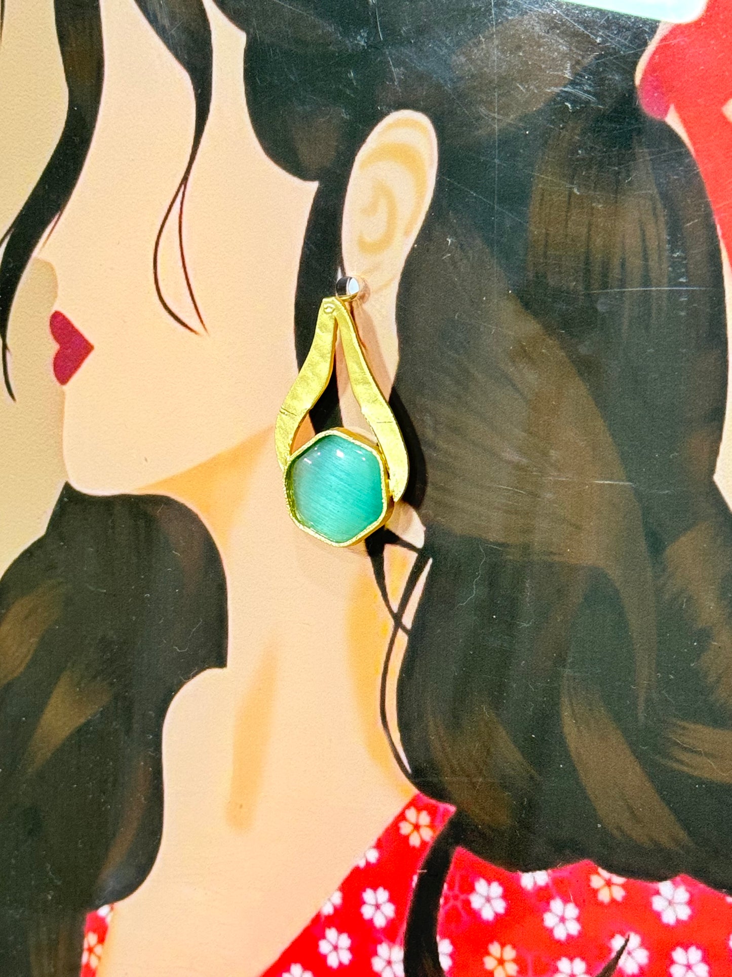 Mint Floreta Earrings