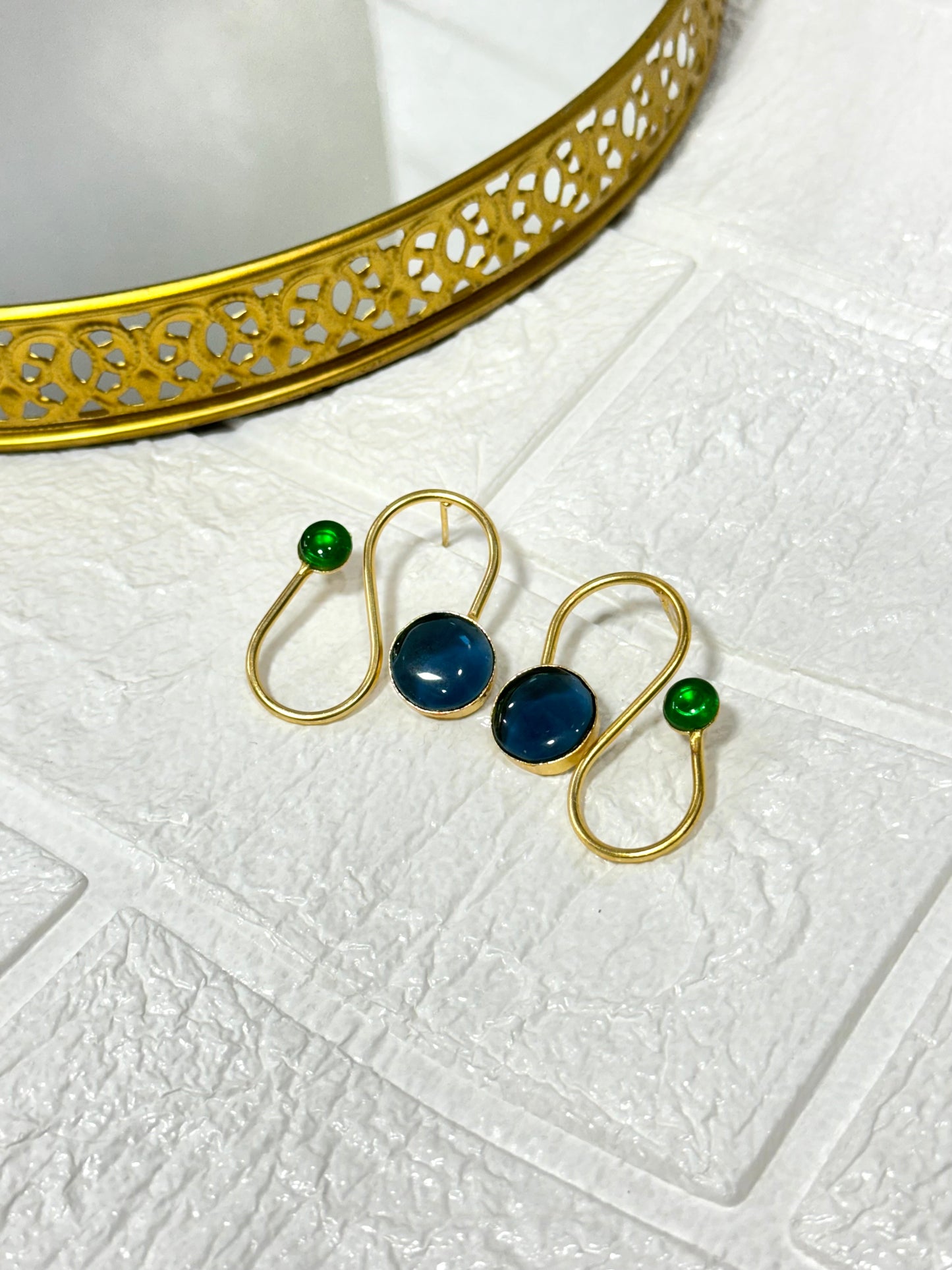 Navy Infinite Earrings