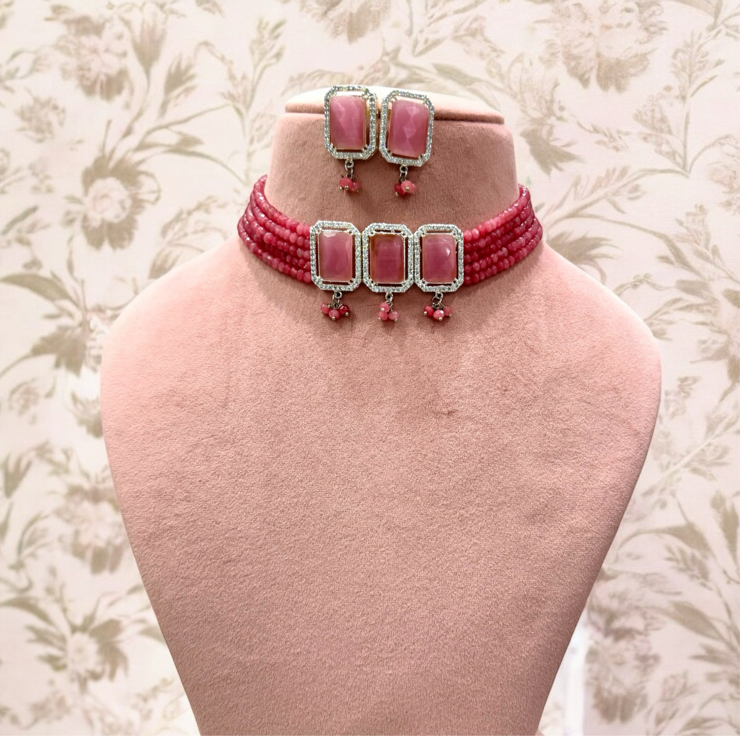 Pink Avni Choker