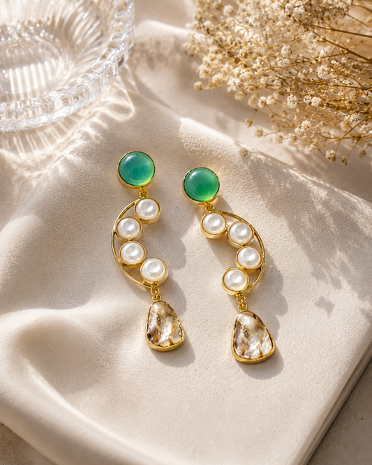Turquoise Ornate Earrings