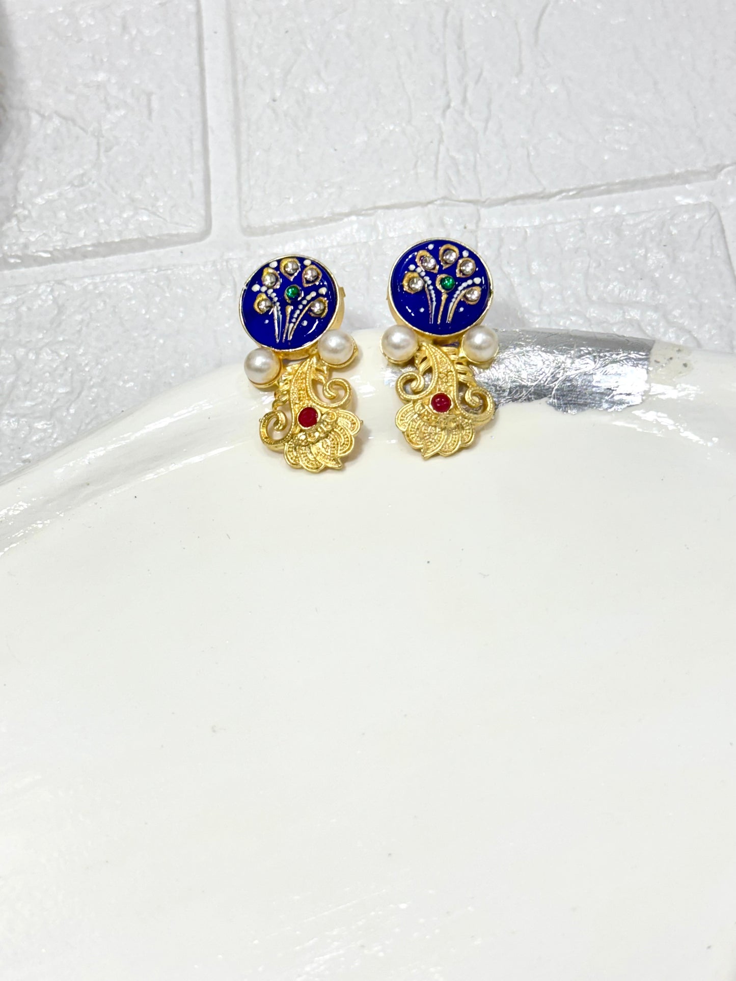 Blue Rangini Earrings