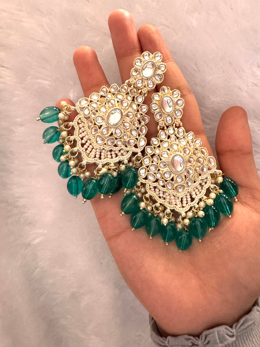 Green Ruhi Earrings