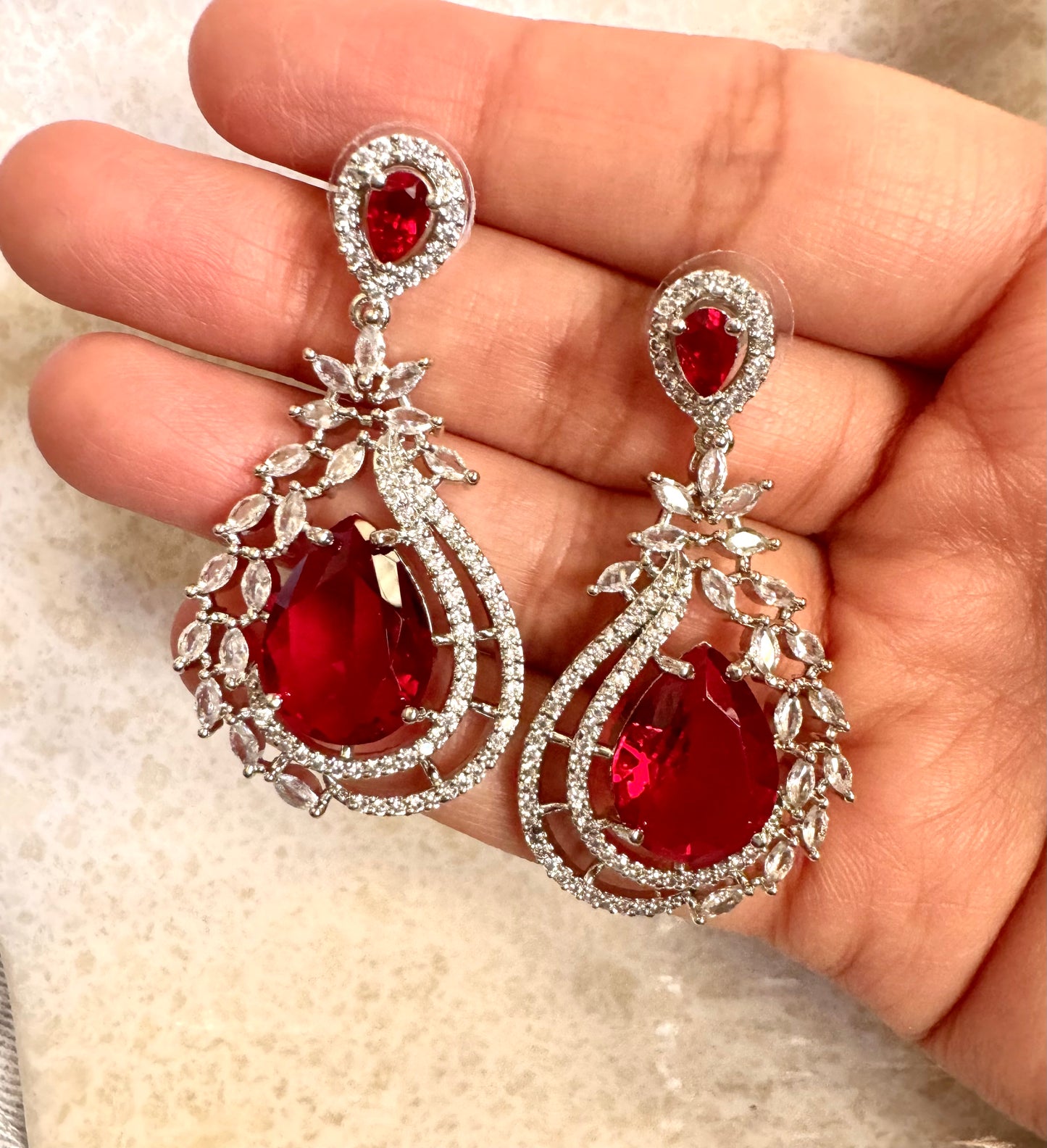 Ruby Shine Earrings