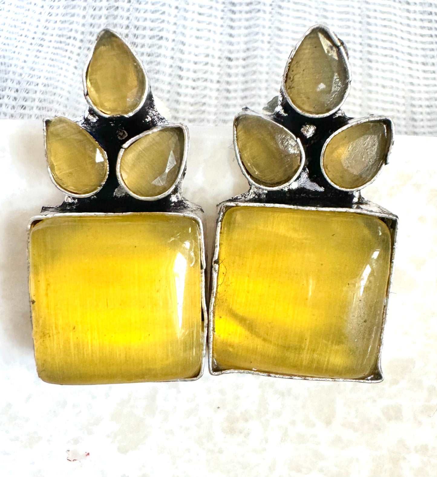 Yellow Sanjh Earrings