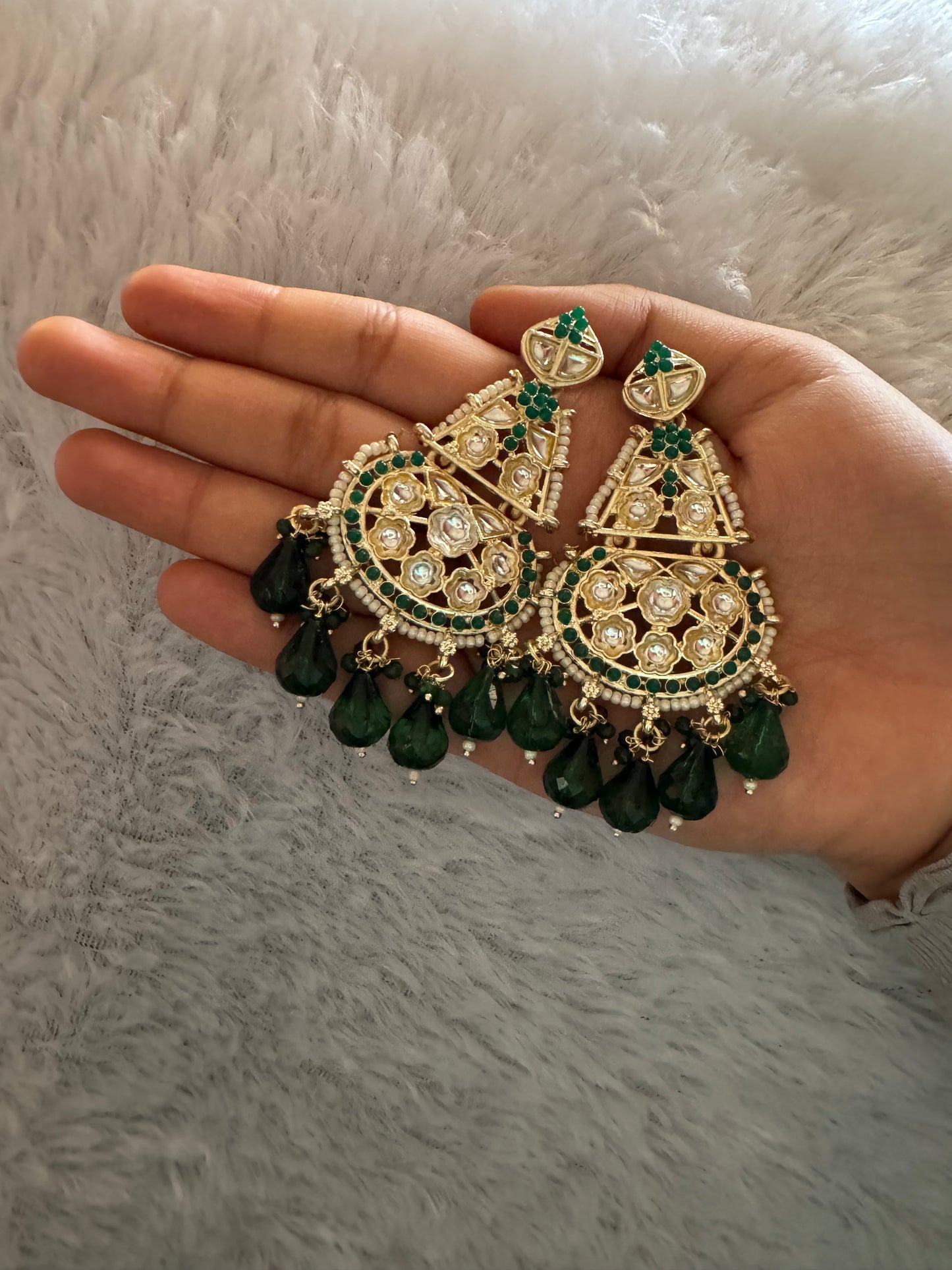 Emerald Shabnam Earrings