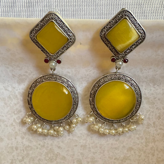 Yellow Sitara Earrings