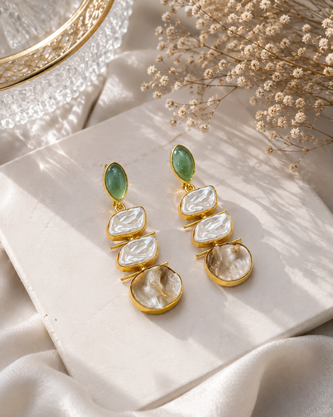 Mint Bohemian Dangles