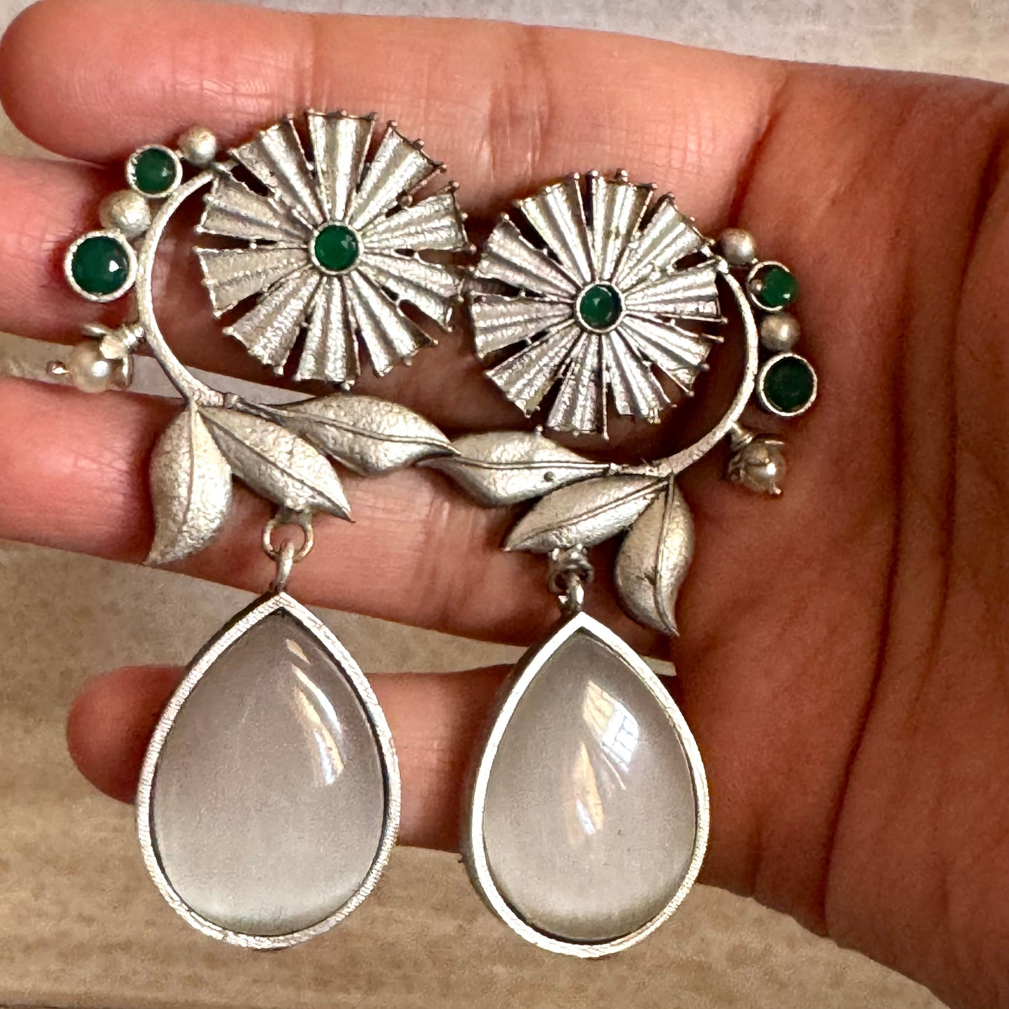 White Mehek Earrings