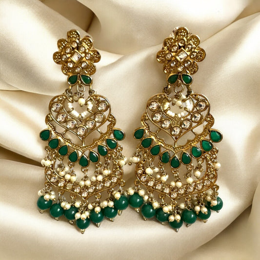 Green Sheen Earrings