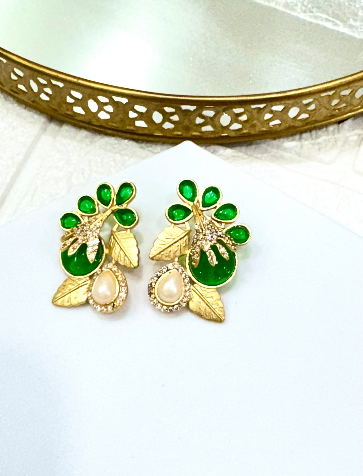 Emerald Bella Earrings