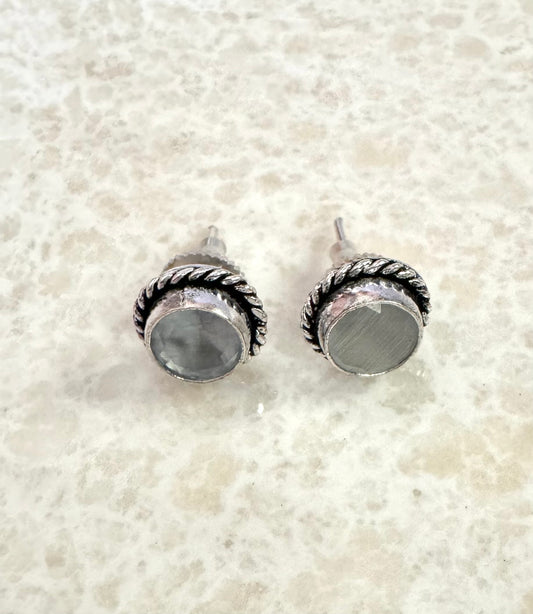 Grey Ratna Studs