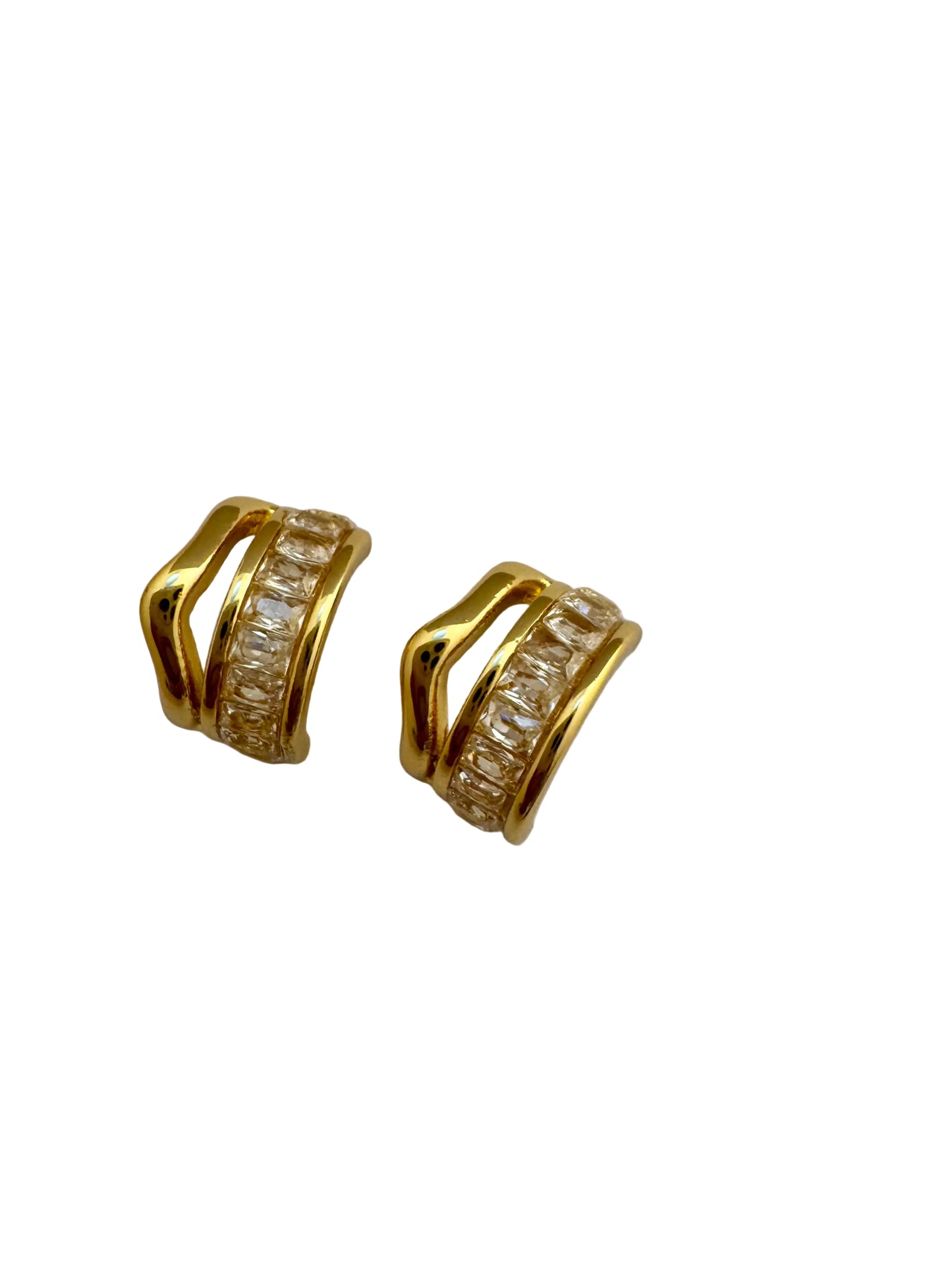 Anti Tarnish Baguette Huggie