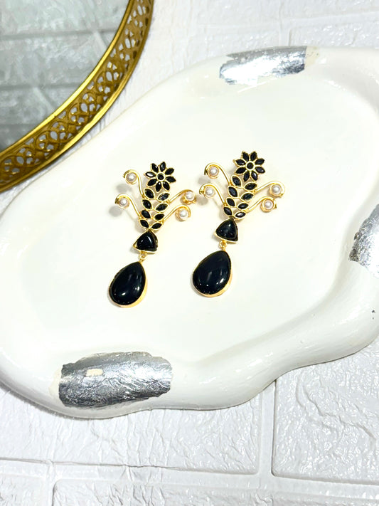 Black Nargis Earrings