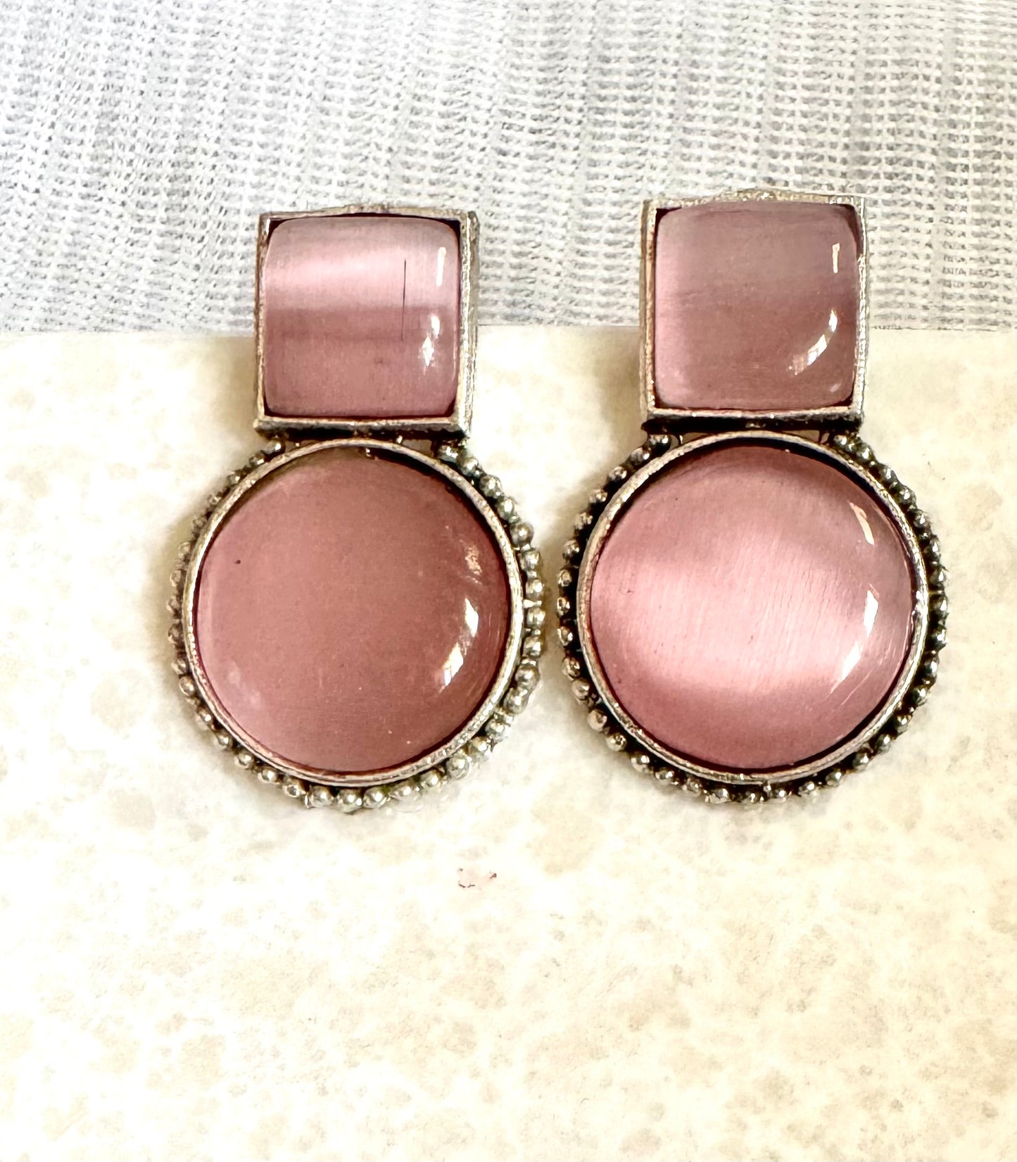 pink Reva Studs