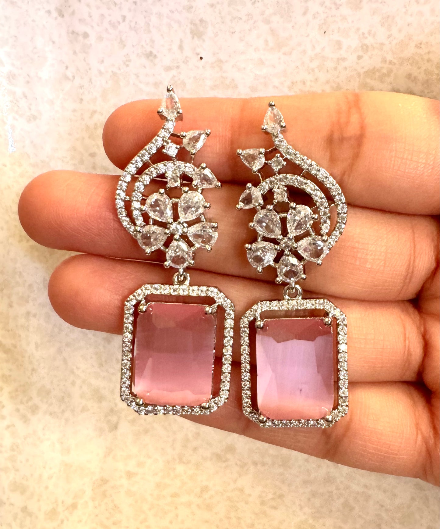 Pink twinkle Earrings