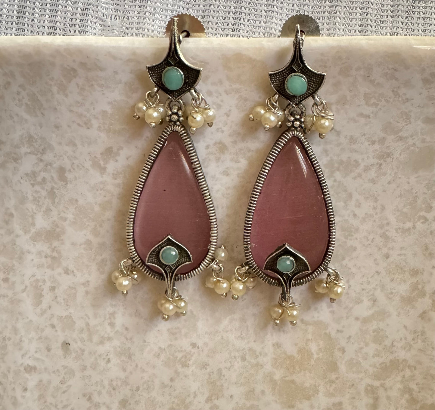 Pink Noor Earrings