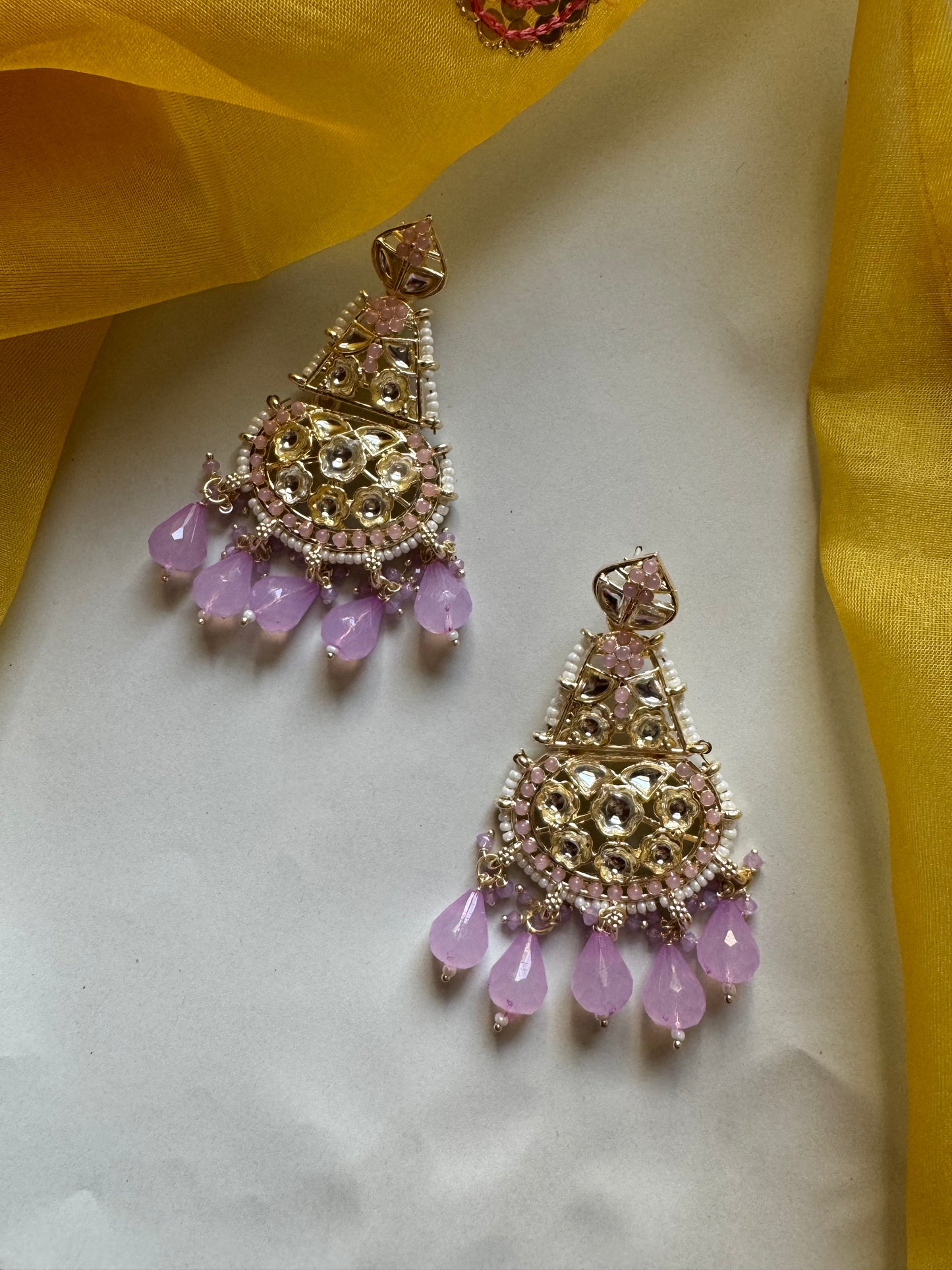 Purple Shabnam Earrings