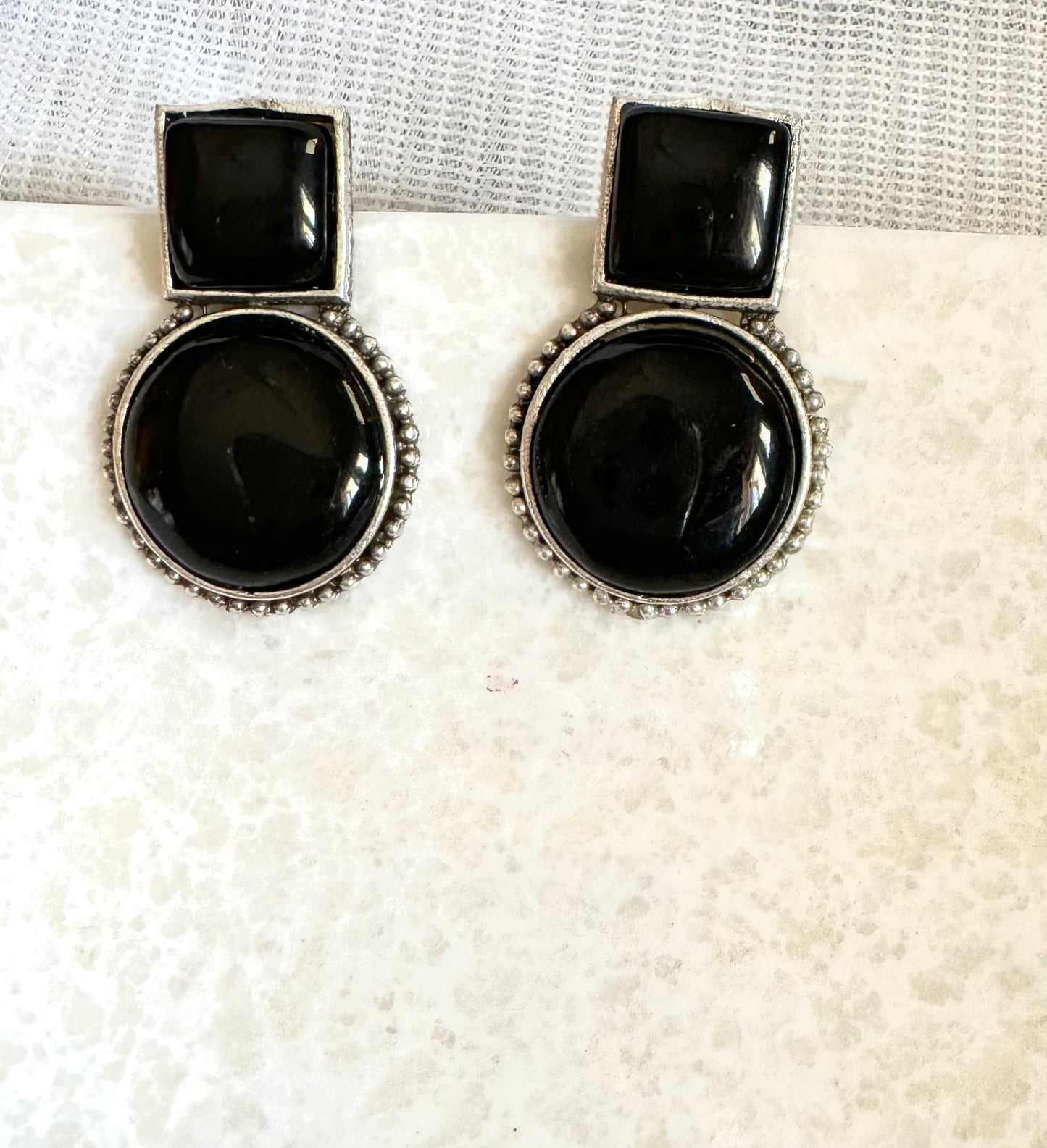 Black Reva Studs