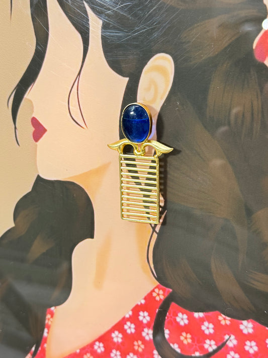 Royal Geometric Statement Earrings